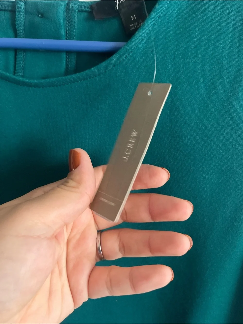 J. Crew Sleeveless Tank Top in Teal Green